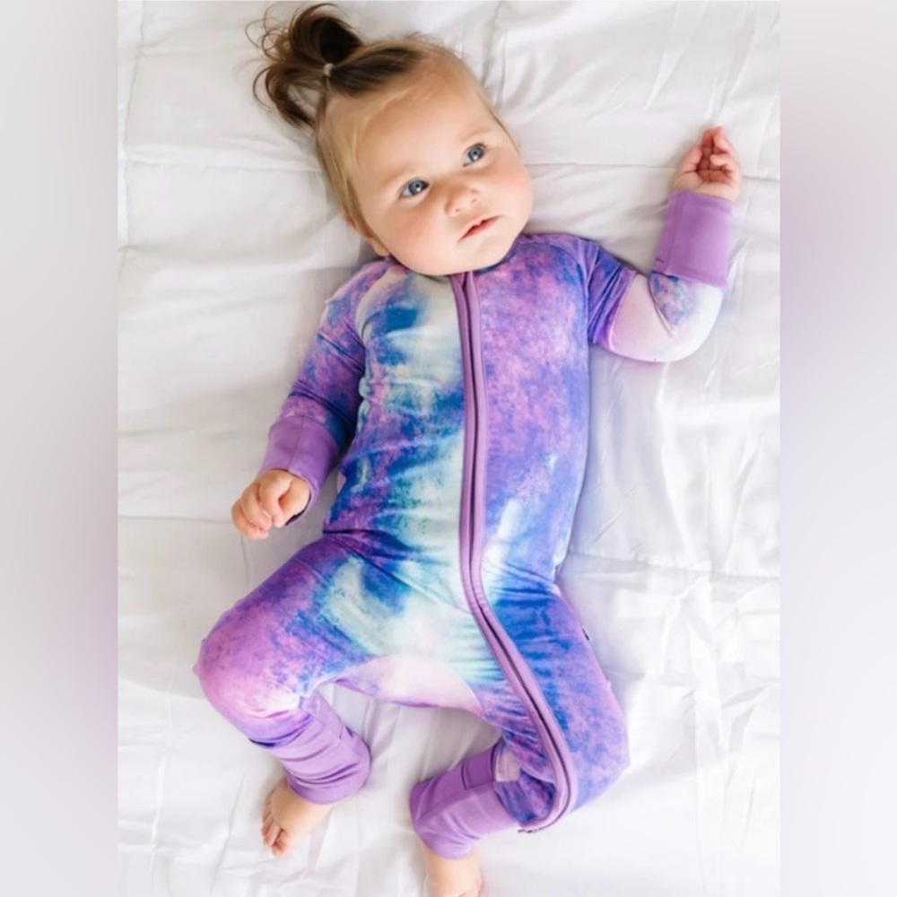 Little sleepies water color footie